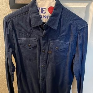 G Star XXS snap button shirt